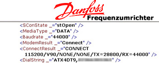 Danfoss Konfiguration